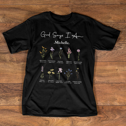 God Says I Am - Personalized Classic Unisex T-shirt GMJSTS200098