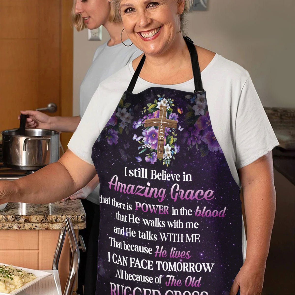 Amazing Grace - Christian Apron for Women