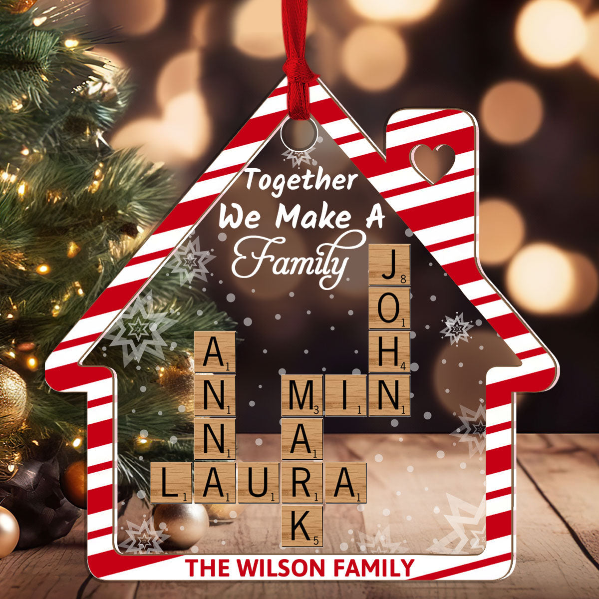 Together We Make A Family - Personalized Ornament GOJS10141