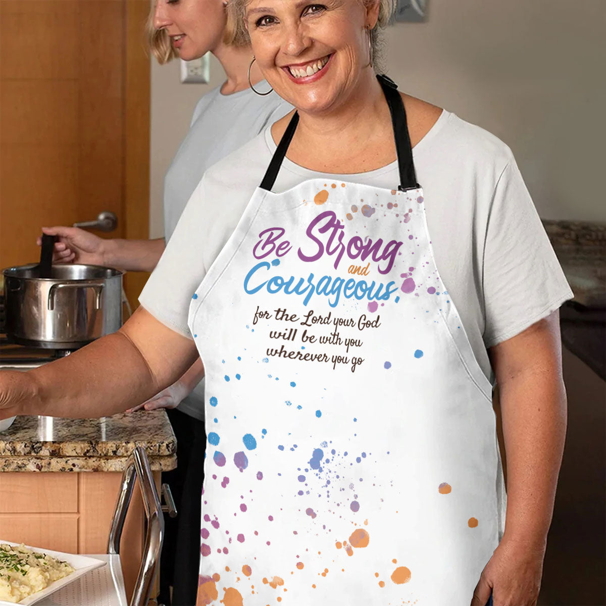 Be Strong and Courageous - Inspirational Faith Apron