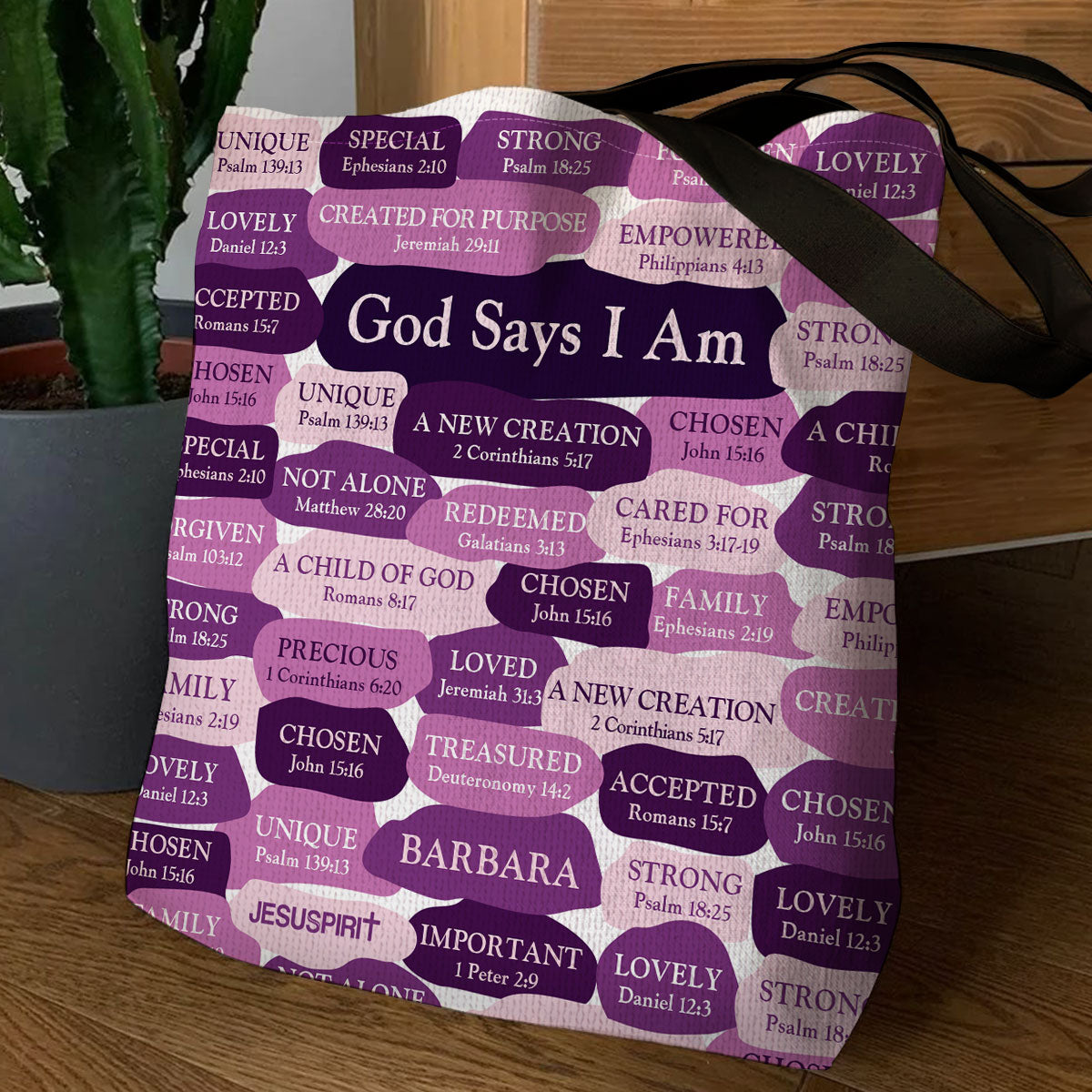 What God Says About You - Personalized Tote Bag GTTJS10053