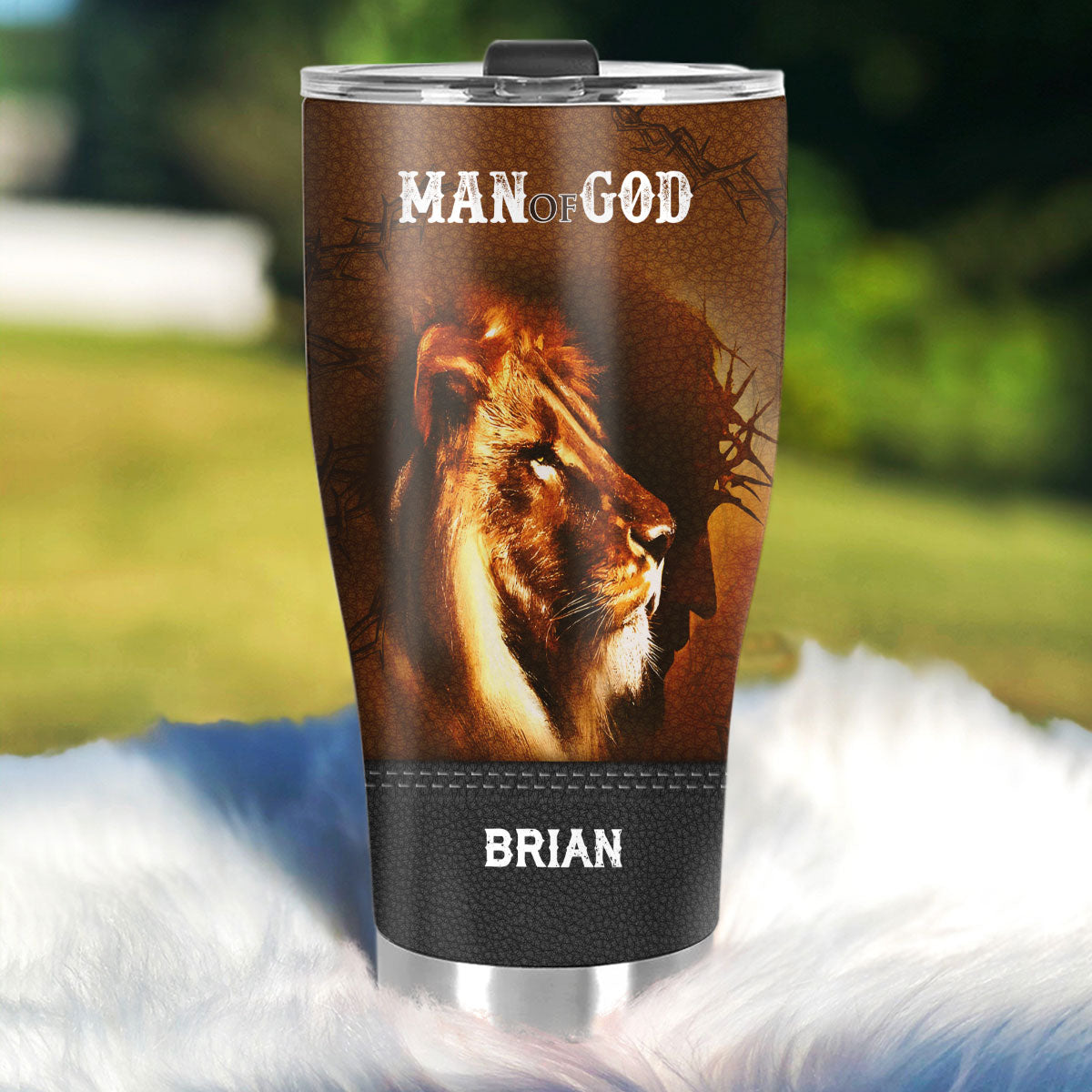 Man Of God - Personalized Stainless Steel Tumbler