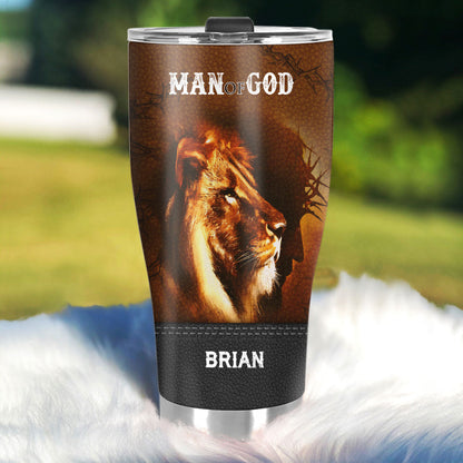Man Of God - Personalized Stainless Steel Tumbler