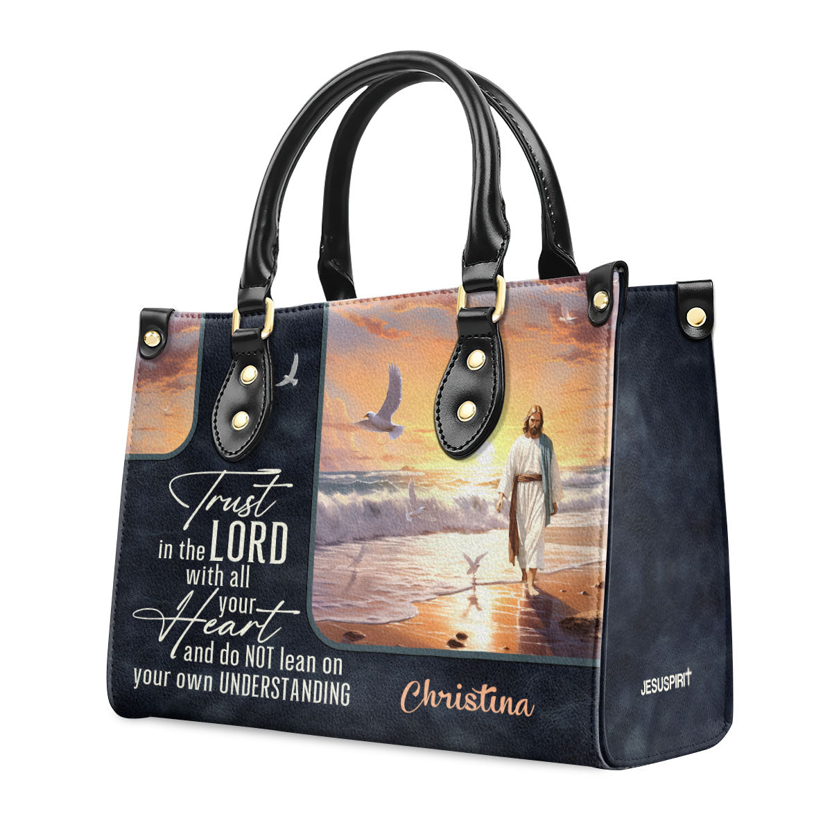 Trust in the Lord - Personalized Leather Handbag GMJSLB200016