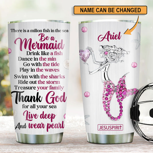 Thank God For All Your Sea - Personalized Tumbler