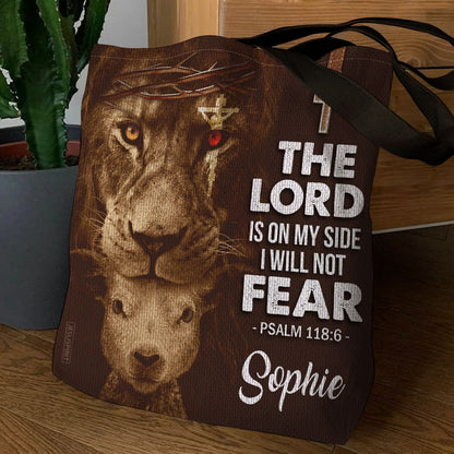 I Will Not Fear - Personalized Tote Bag - Christian Gift GTTJS10172