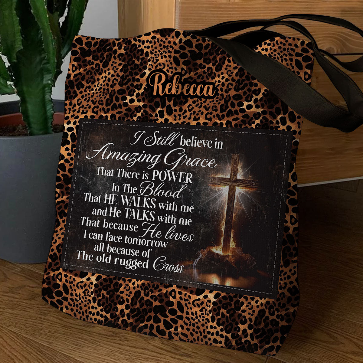 I Still Believe In Amazing Grace - Personalized Christian Tote Bag GTTJS10034