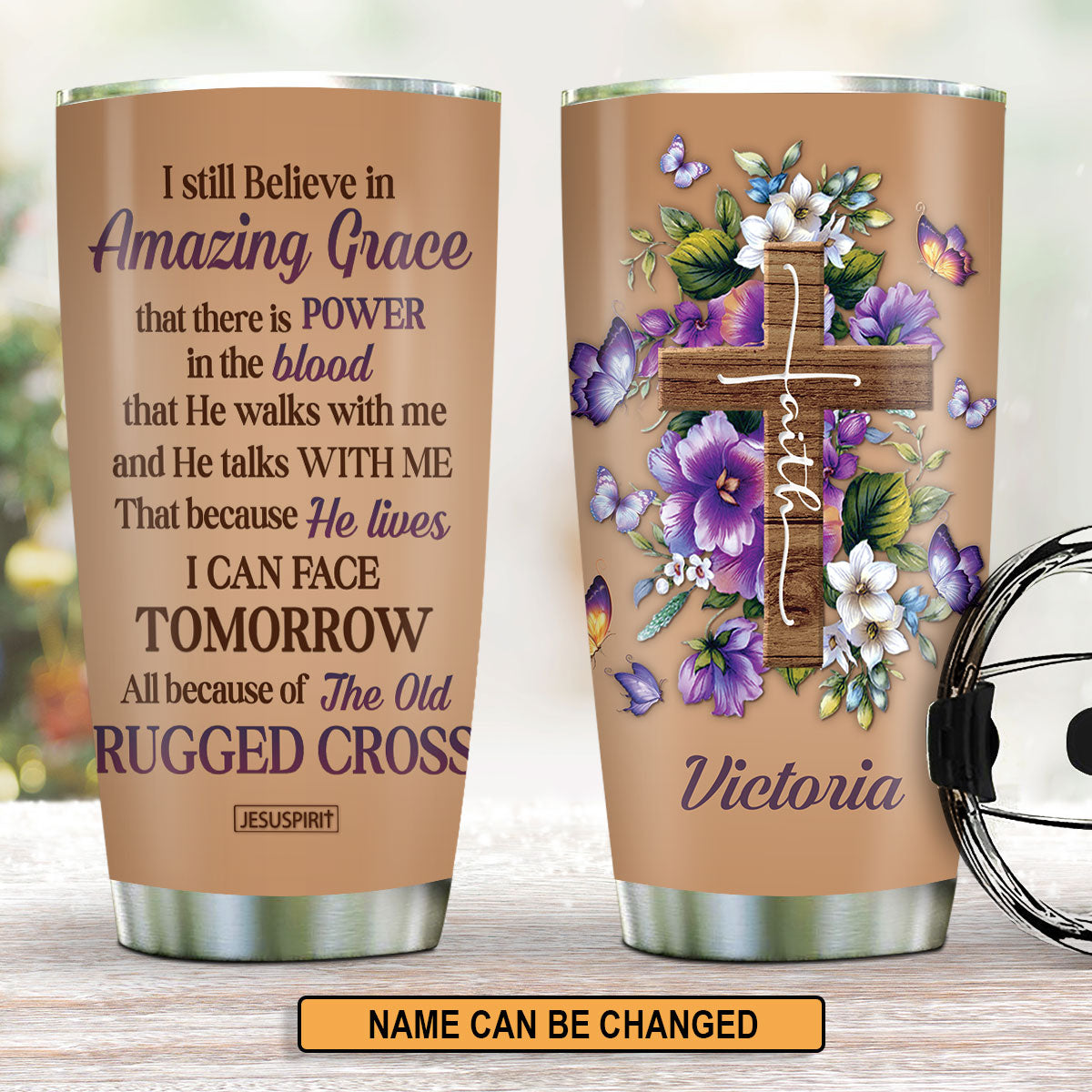 Faith-Inspired Gift for Mom - Personalized Stainless Steel Tumbler