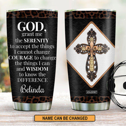 Serenity Prayer - Personalized Stainless Steel Tumbler