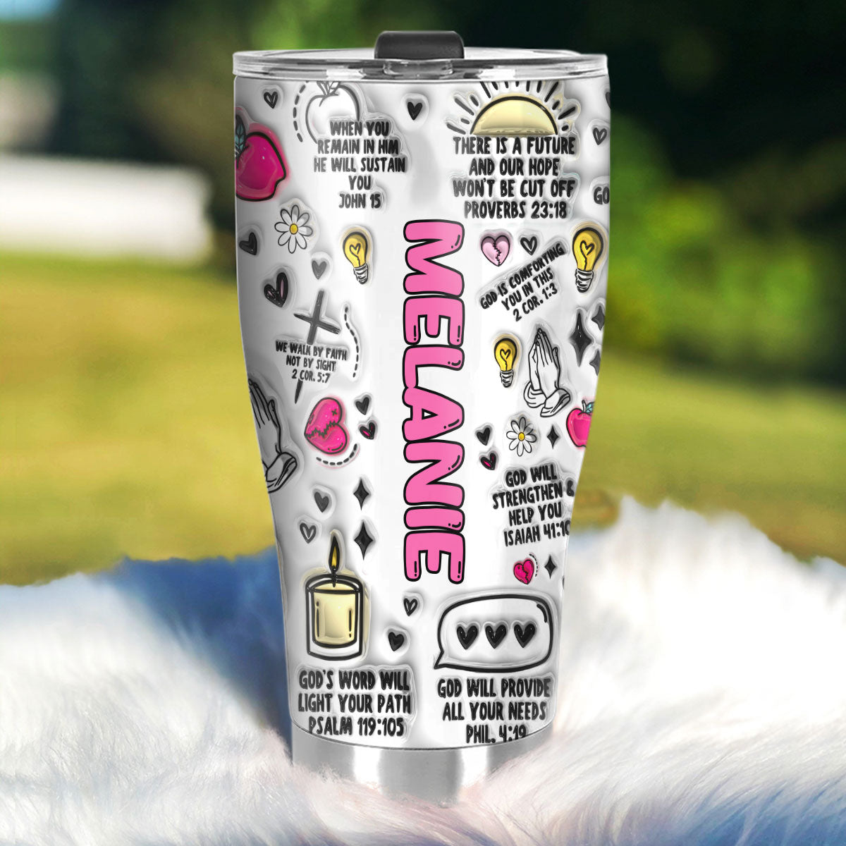 When Life Is Hard - Personalized Stainless Steel Tumbler