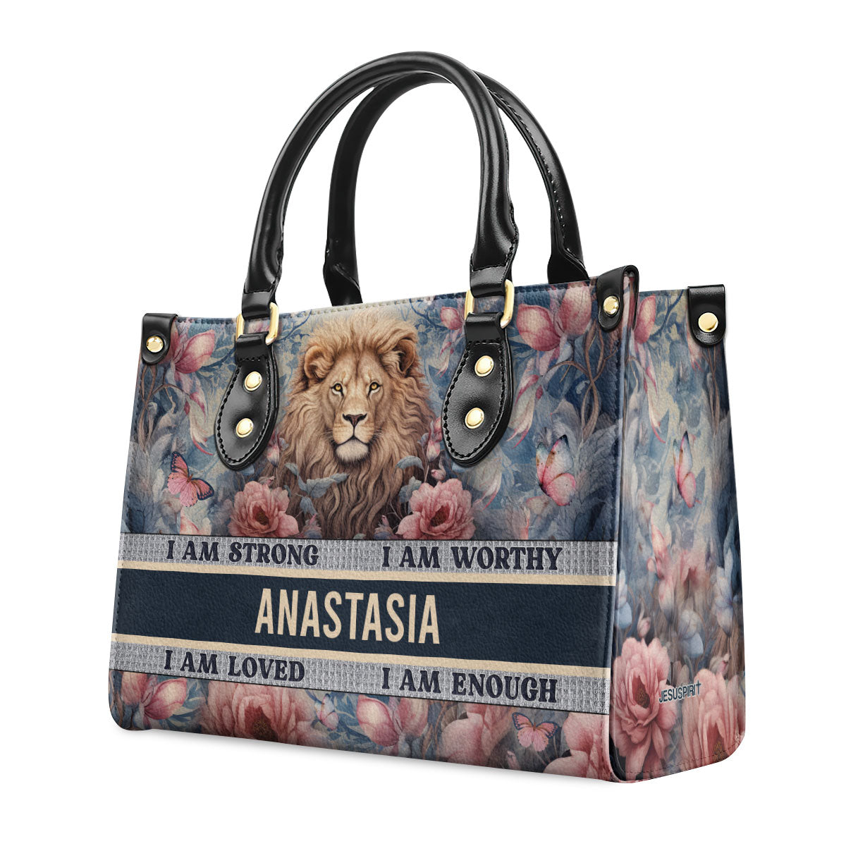 I Am Strong - Personalized Leather Handbag - Gift for Women GMJSLB200016