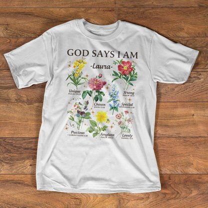 God Says I Am - Personalized Classic Unisex T-shirt GMJSTS200099