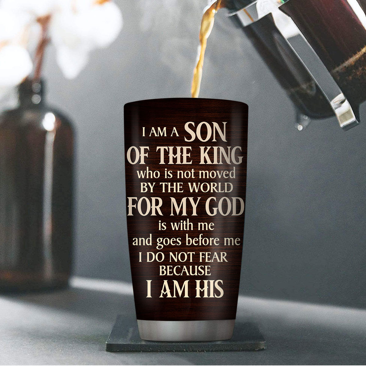 Faith Quote - Personalized Stainless Steel Tumbler