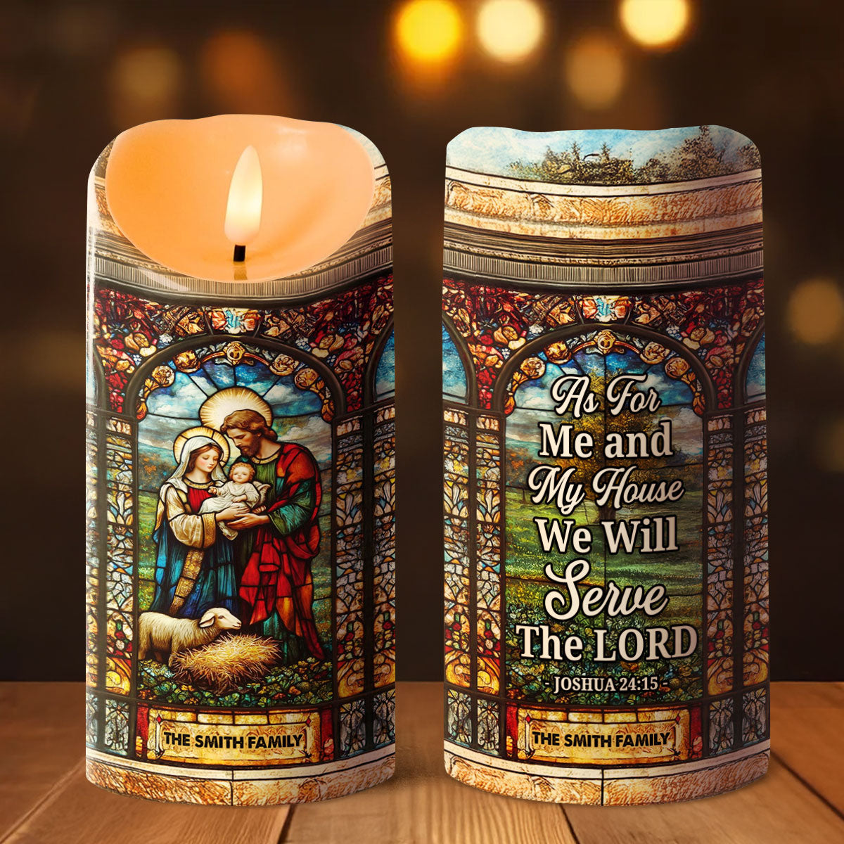 As For Me And My House - Personalized Faith Candle