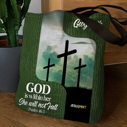 God Is Within Her - Christian Tote Bag - Personalized Gift for Women GTTJS10058