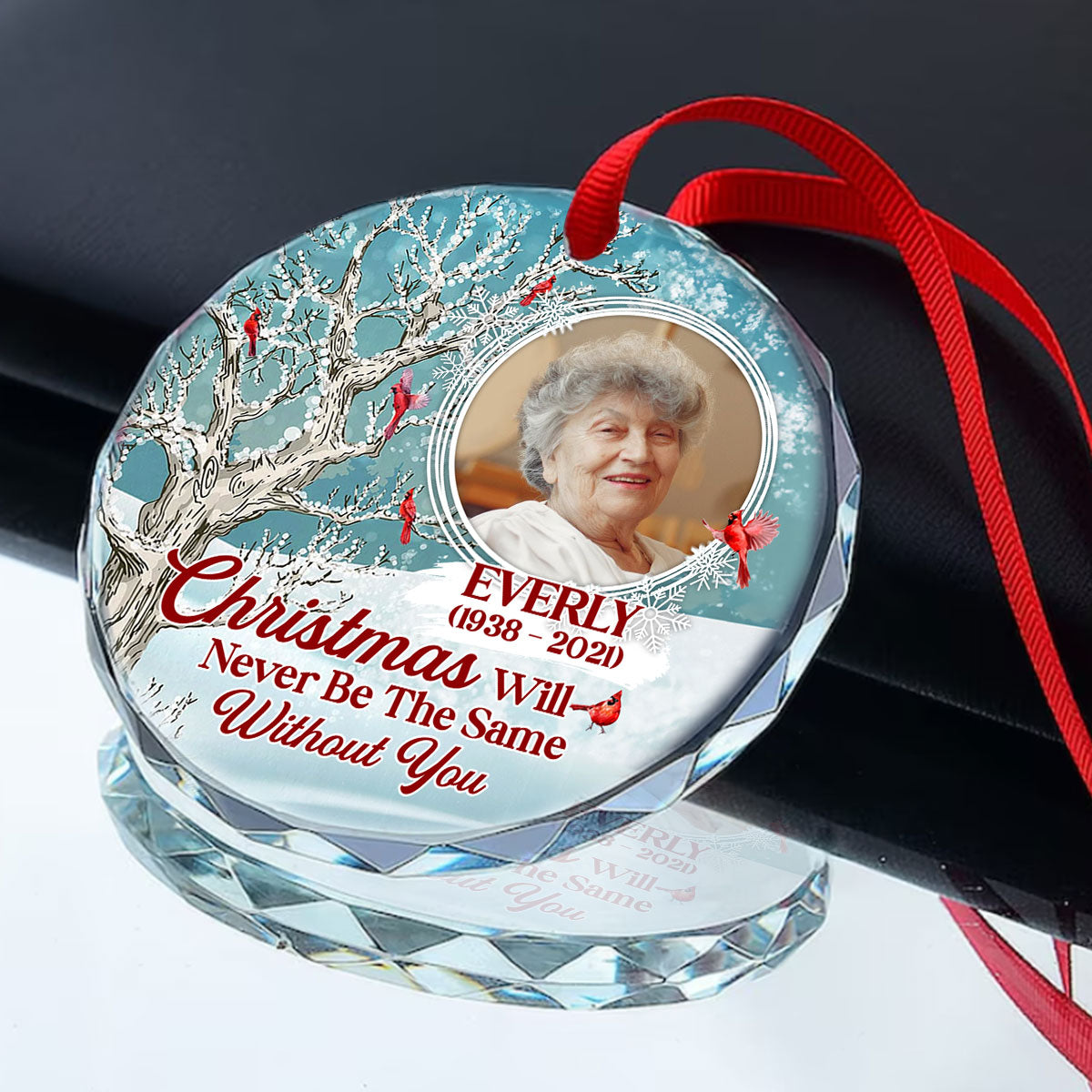 Christmas Will Never Be The Same Without You - Personalized Glass Ornament GOJS10257