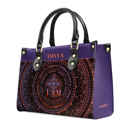 Jesuspirit I Am - Personalized Leather Handbag - Gift for Women GMJSLB200012