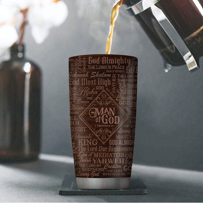 Faith-Inspired - Personalized Stainless Steel Tumbler for Men of God