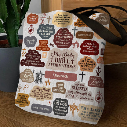 Jesus Spirit - Personalized Christian Tote Bag GTTJS10052