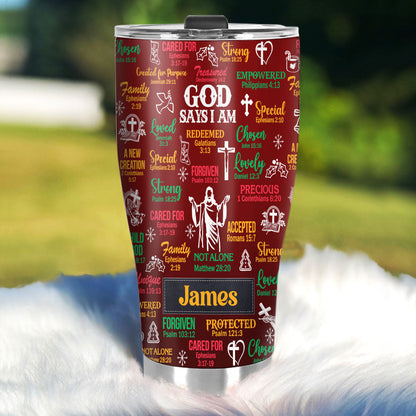 Inspirational Scripture - Personalized Stainless Steel Tumbler