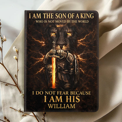 I Am The Son Of A King - Personalized Leather Cover Notebook GMJSNB200013