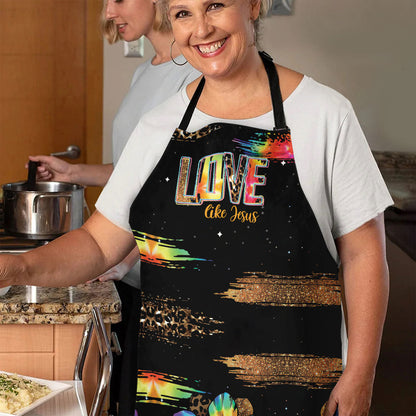 Love Like Jesus - Floral Kitchen Apron