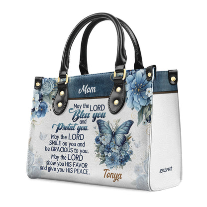 May The Lord Bless You - Personalized Leather Handbag GMJSLB200003