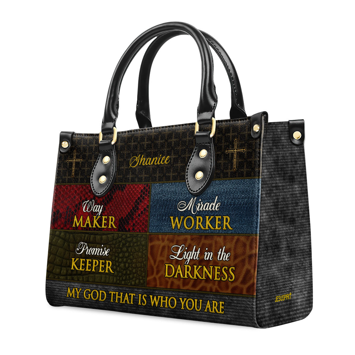 Way Maker - Personalized Leather Handbag with Custom Name GMJSLB200005