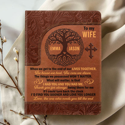 Sentimental Keepsake - Personalized Leather Cover Notebook GMJSNB200115