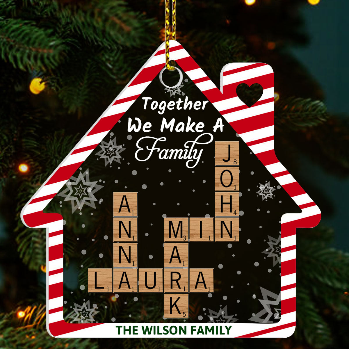 Family Theme - Personalized Acrylic Ornament GOJS10111