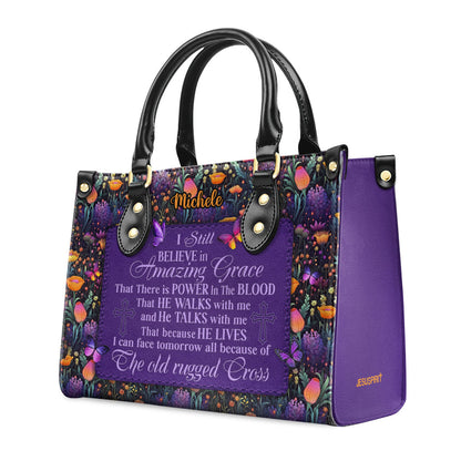 Inspirational Quote - Personalized Leather Handbag GMJSLB200021