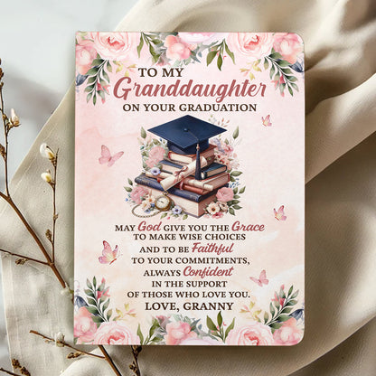 May God Give You The Grace - Personalized Leather Notebook GMJSNB200016