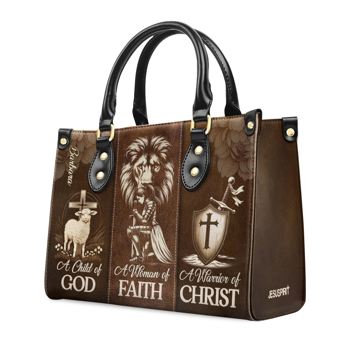 Faith-Inspired Leather Handbag - Personalized Women's Gift GMJSLB200030