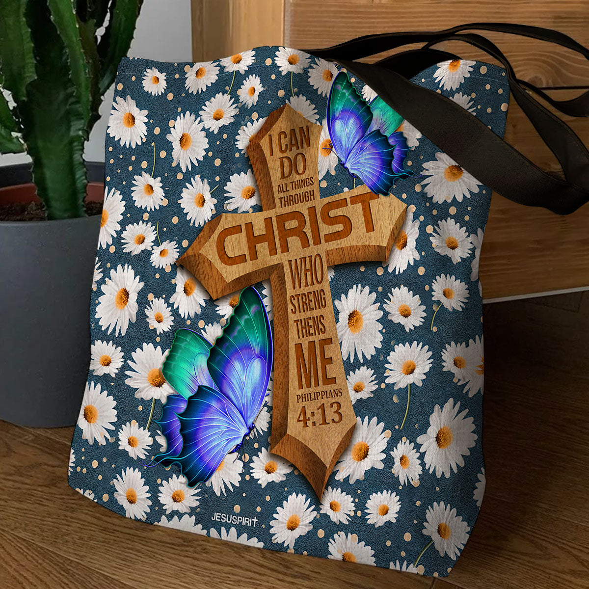 I Can Do All Things Through Christ - Christian Tote Bag GTTJS10060