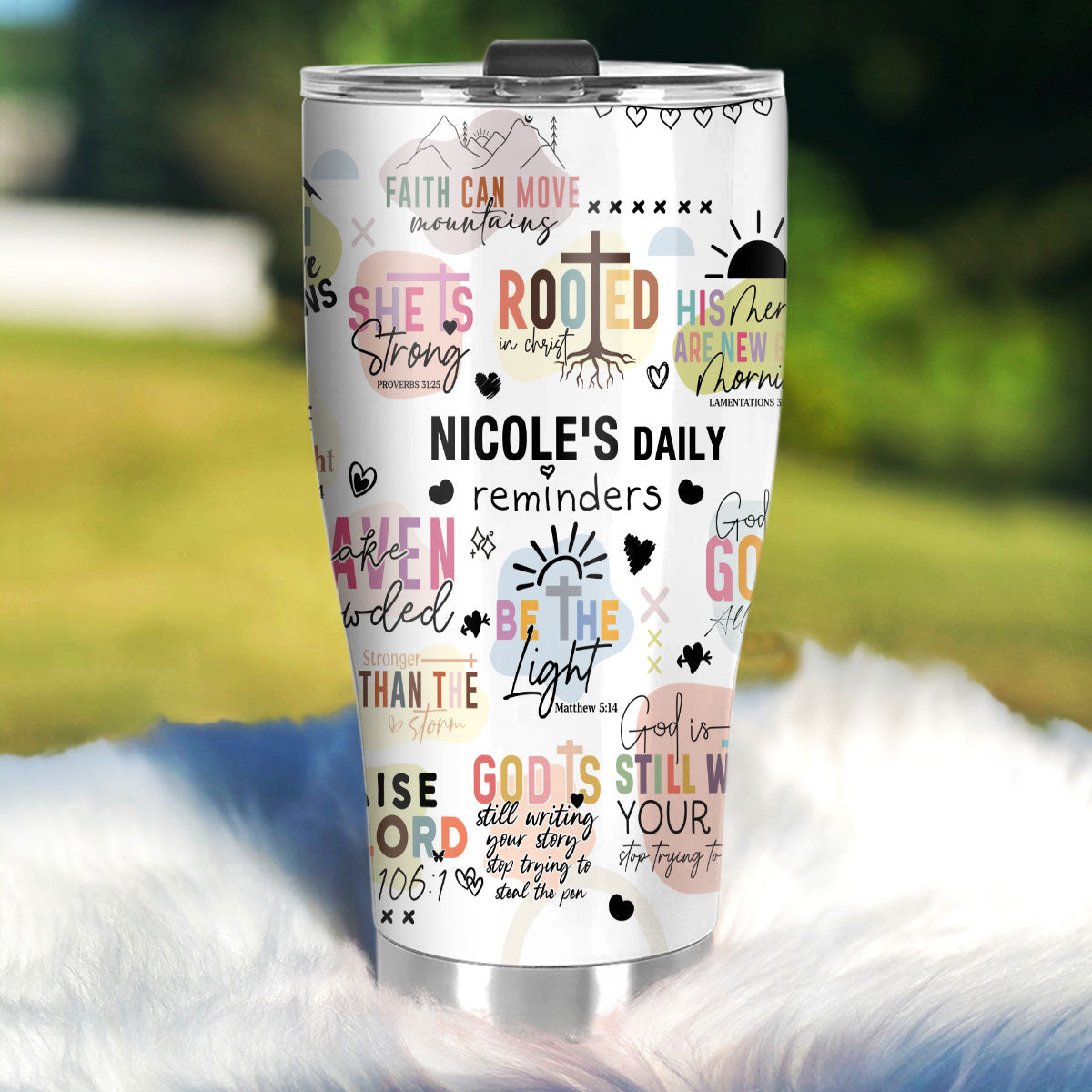 Faith-Inspired - Personalized Stainless Steel Tumbler