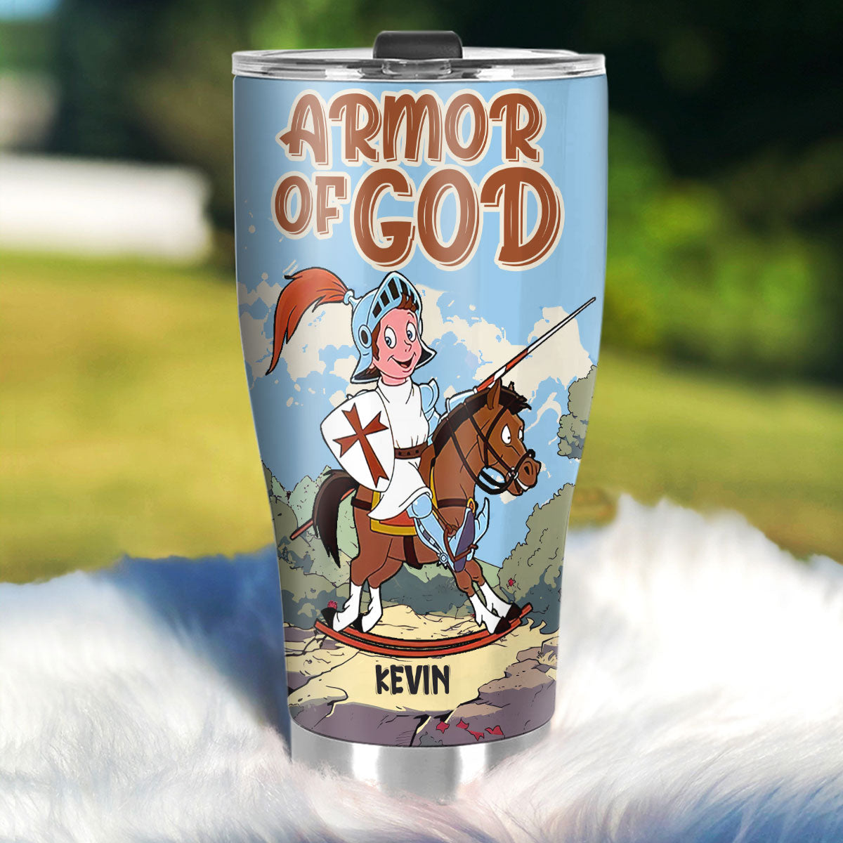 Armor Of God - Personalized Stainless Steel Tumbler