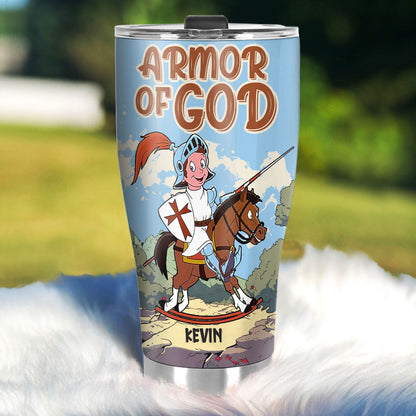 Armor Of God - Personalized Stainless Steel Tumbler