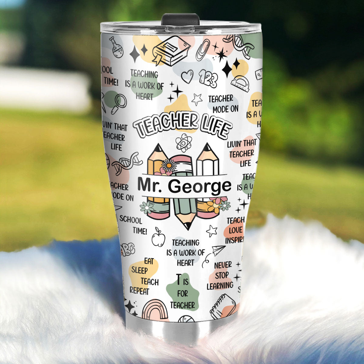 Teacher Life - Personalized Stainless Steel Tumbler 20oz