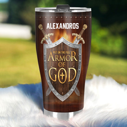 Full Armor Of God - Personalized Stainless Steel Tumbler