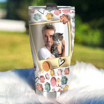 Best Cat Dad Ever - Personalized Stainless Steel Tumbler