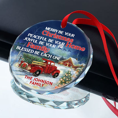 Blessed Be Each One - Personalized Glass Ornament GOJS10161