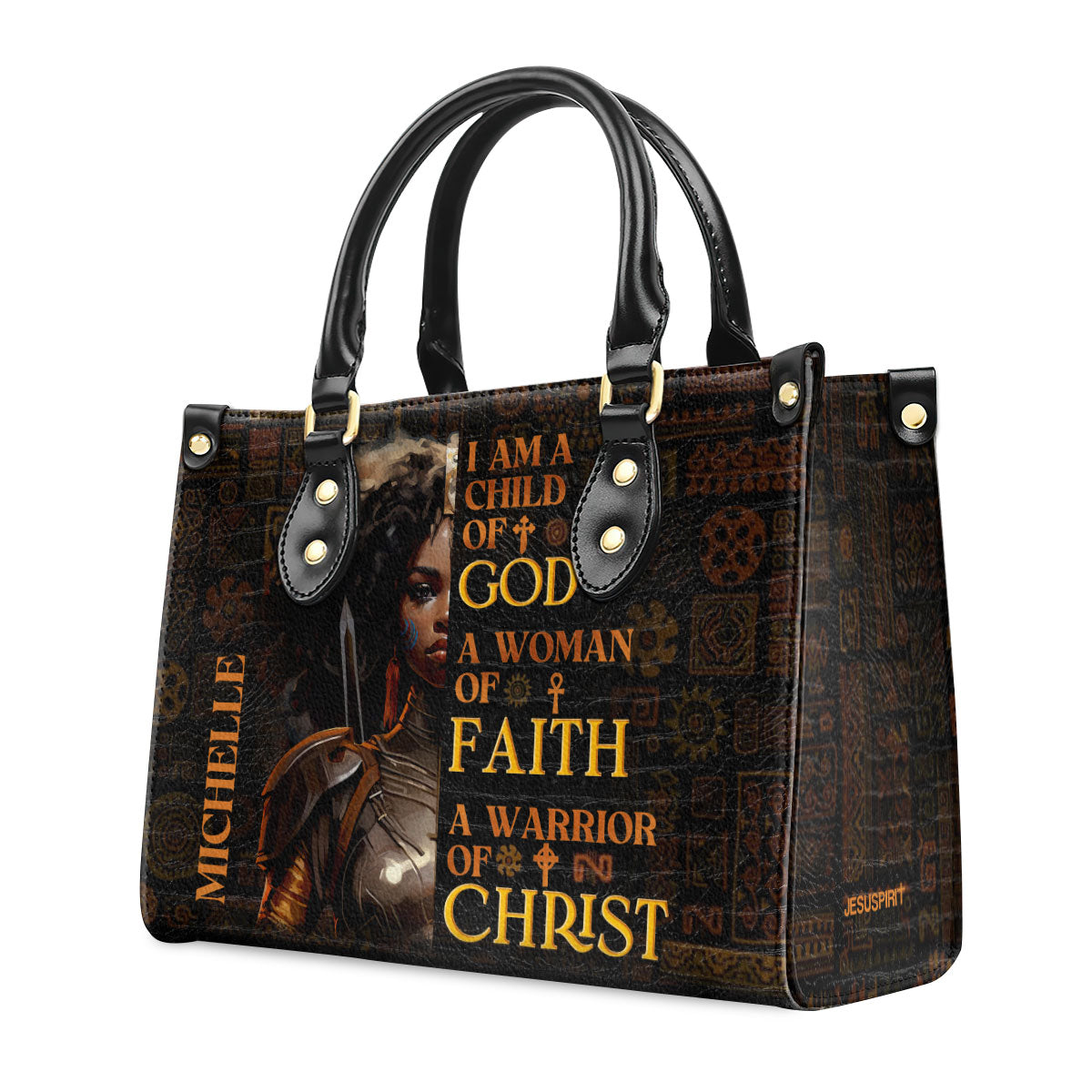 I Am A Child Of God - Personalized Leather Handbag - Gift for Women GMJSLB200026