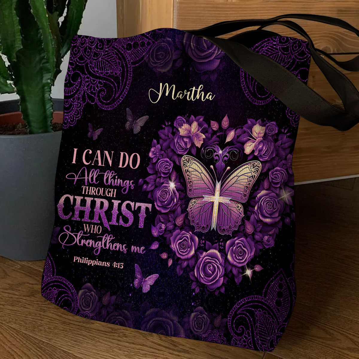 Matthew 5:8 Gift for Women - Personalized Tote Bag GTTJS10247