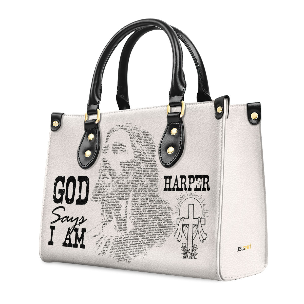God Says I Am - Personalized Leather Handbag - Gift for Wife GMJSLB200102