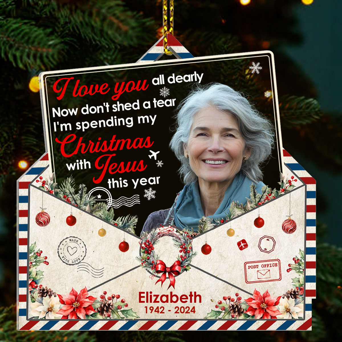Letter From Heaven - Personalized Acrylic Ornament GOJS10139