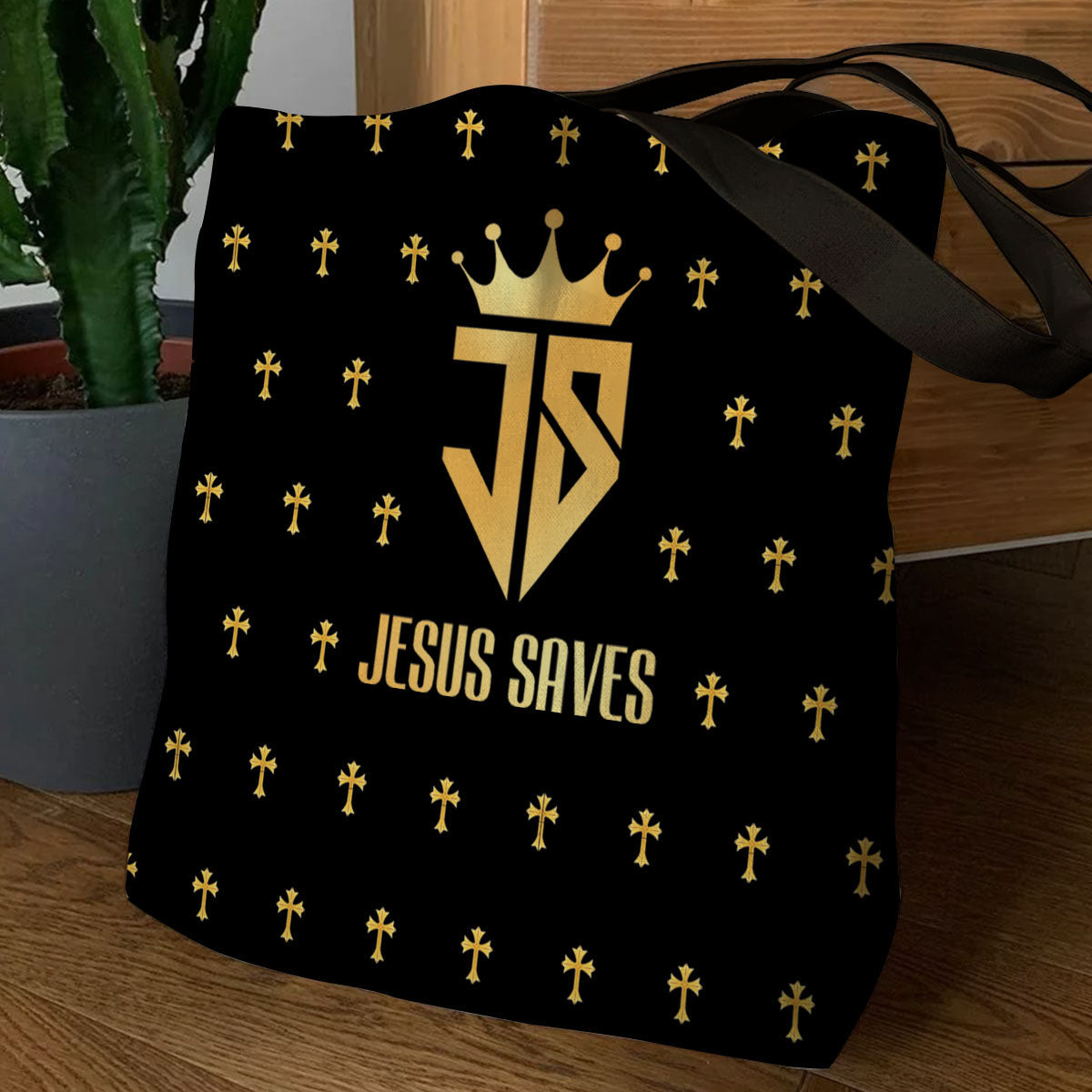 Jesus Saves - Inspirational Christian Tote Bag GTTJS10219