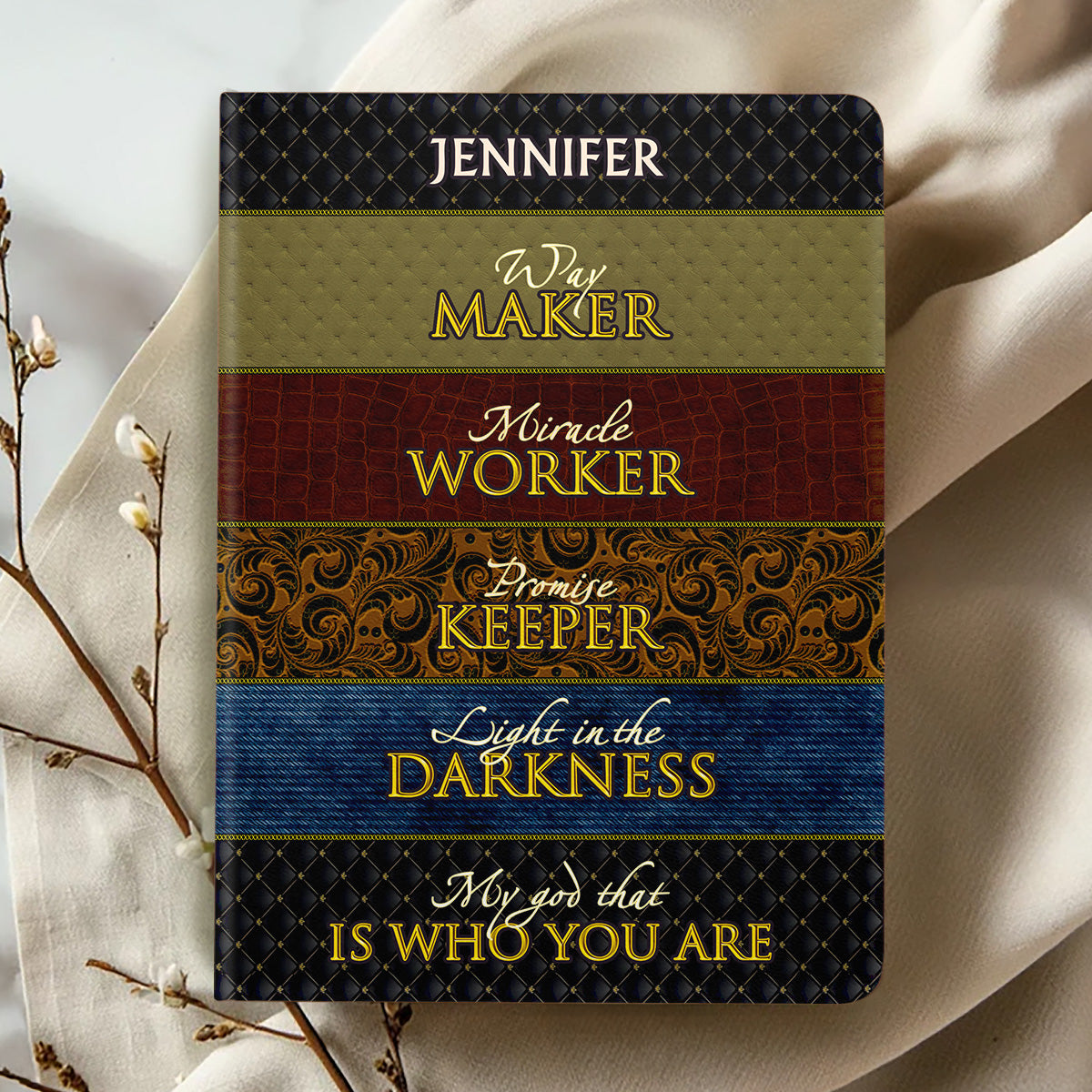 Way Maker - Personalized Leather Cover Notebook GMJSNB200099