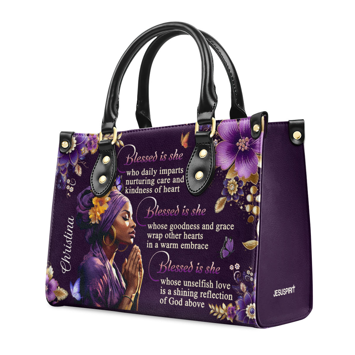 Faith-Inspired - Personalized Leather Handbag GMJSLB200019