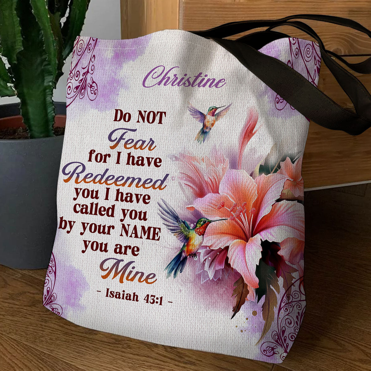 Do Not Fear Isaiah 43:1 - Christian Tote Bag GTTJS10023