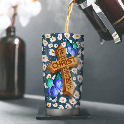 Philippians 4:13 - Stainless Steel Tumbler for Her